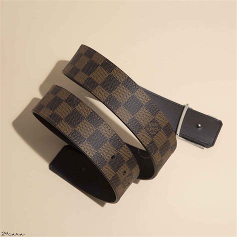 lv initiales damier graphite belt m9808t|LV Initiales 40mm Reversible Belt .